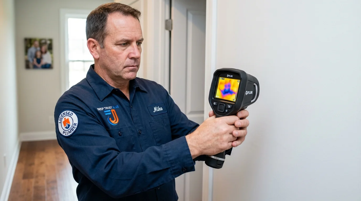 Thermal imaging leak detection by Johns Plumbing LLC in Clarks Summit